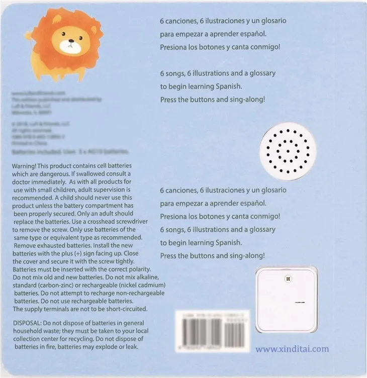 Unique Gift Noisy Dinosaur Sound Book