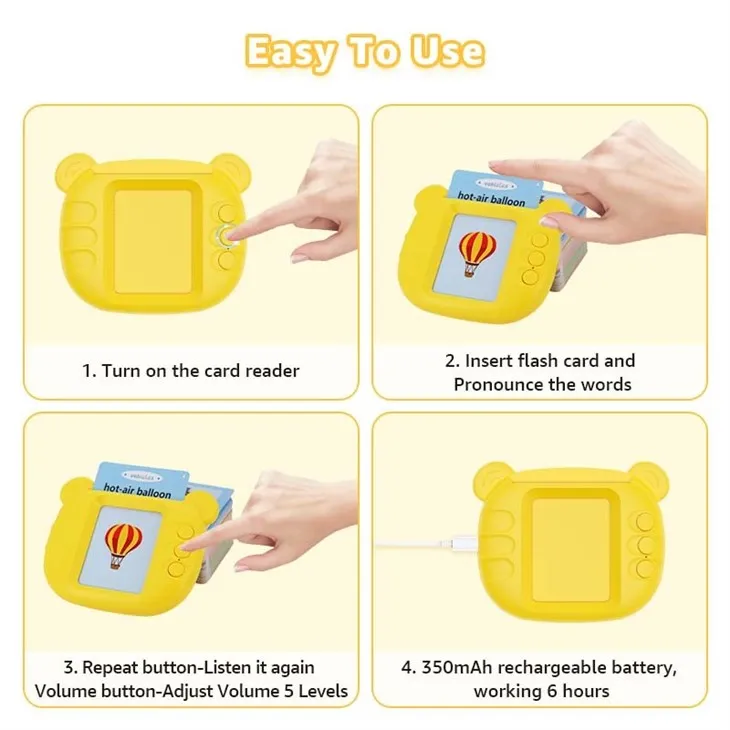 Little Bear Talking Flash Cards: The Perfect First Learning Toy For Toddlers!