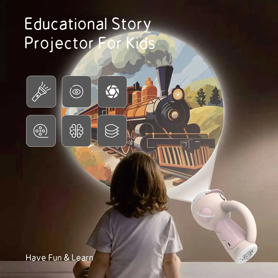 Star Moon Projection Story Torch Interactive Learning Toy For Kids With 40 Scenes & Music manufacturers